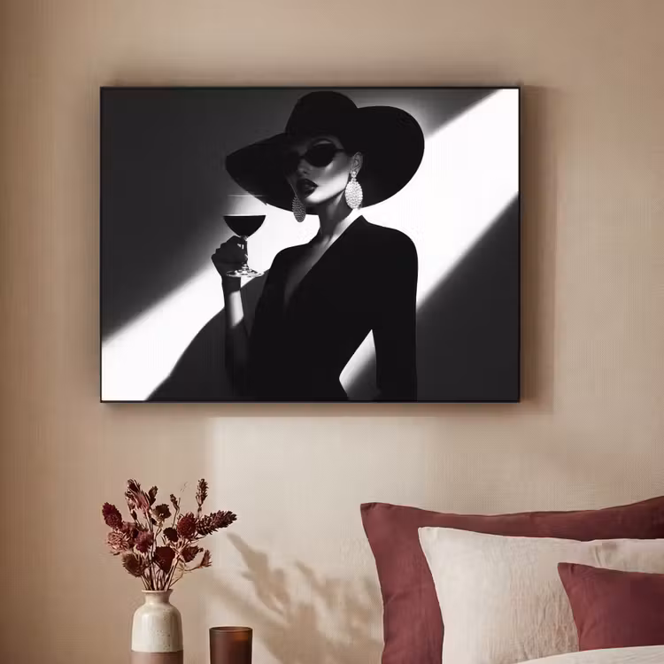 Art Frame - Vrouw - Wijn - Chic — 2