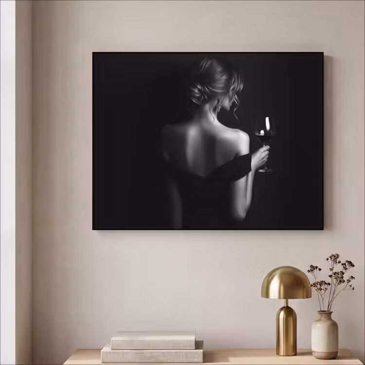 Art Frame - Vrouw - Wijn - Jurk — 3