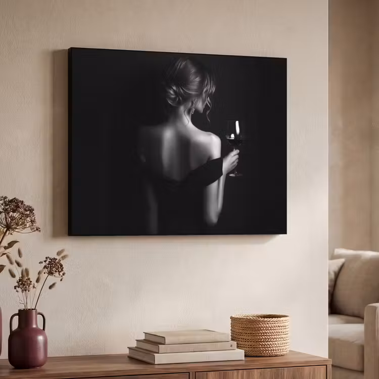 Art Frame - Vrouw - Wijn - Jurk — 4