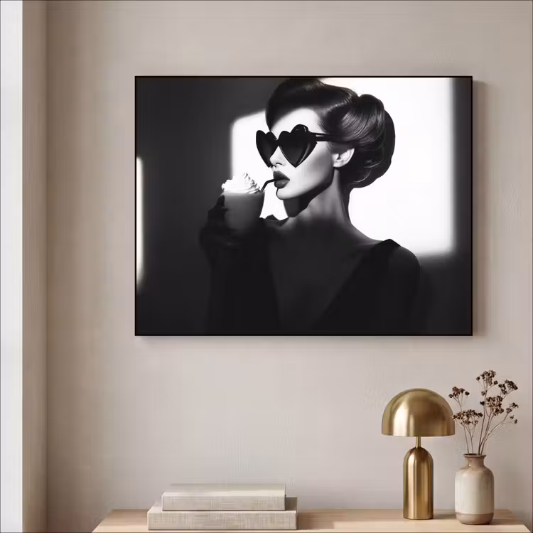 Art Frame - Vrouw - Zwart - Hart — 3