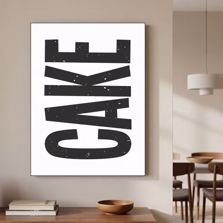 Art Frame - Zwart - Cake - Eten - Decoratie — 5