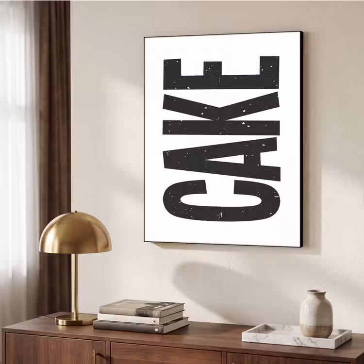 Art Frame - Zwart - Cake - Eten - Decoratie — 6