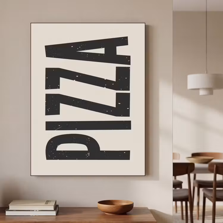 Art Frame - Pizza - Decoratie - Japandi - Vintage — 5