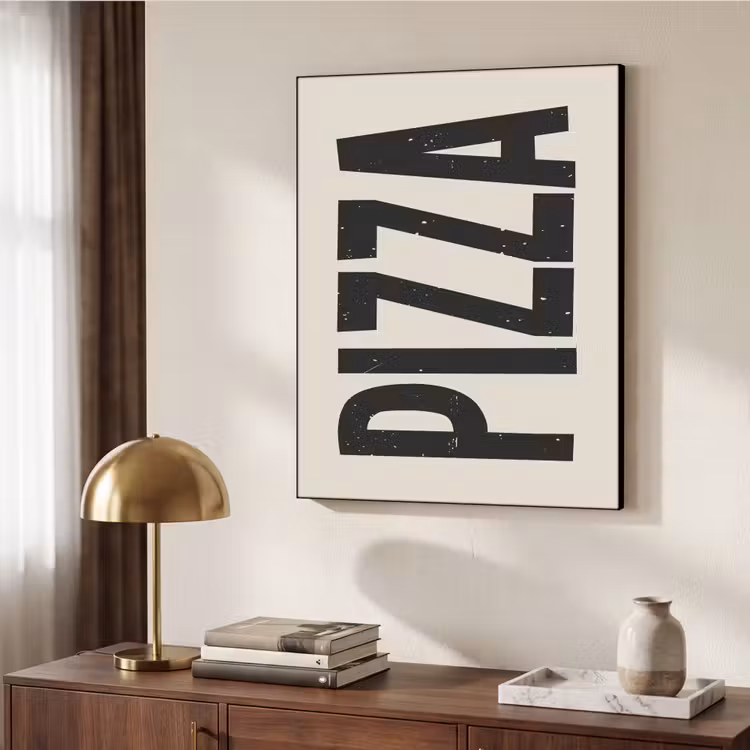 Art Frame - Pizza - Decoratie - Japandi - Vintage — 6
