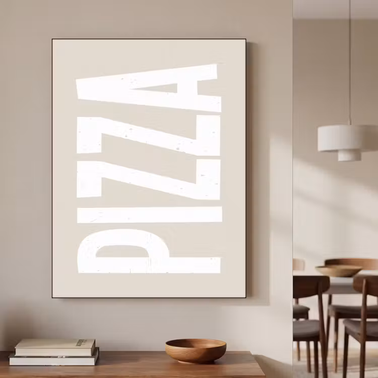 Art Frame - Pizza - Decoratie - Japandi - Wit — 5