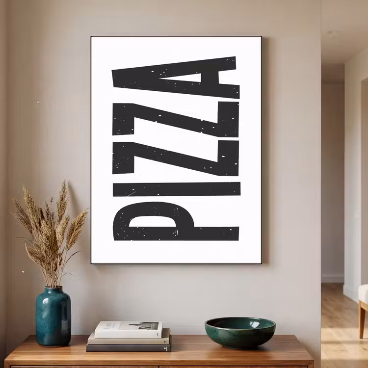 Art Frame - Pizza - Japandi - Decoratie - Vintage — 2