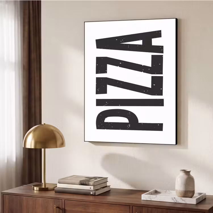 Art Frame - Pizza - Japandi - Decoratie - Vintage — 7