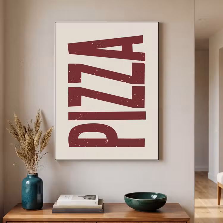 Art Frame - Pizza - Vintage - Decoratie - Japandi — 3