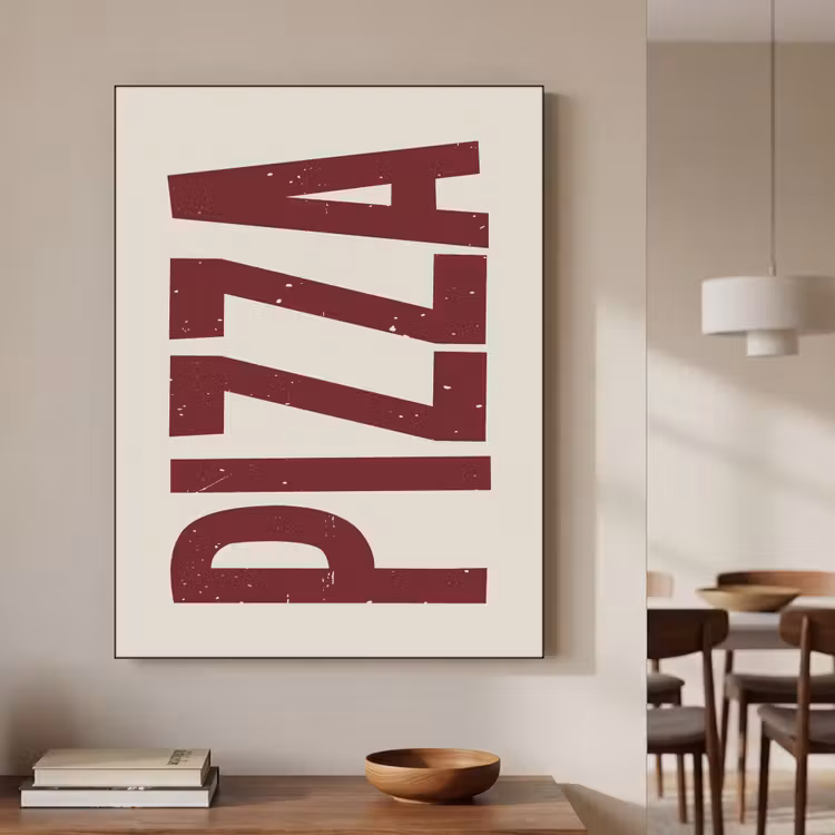 Art Frame - Pizza - Vintage - Decoratie - Japandi — 4