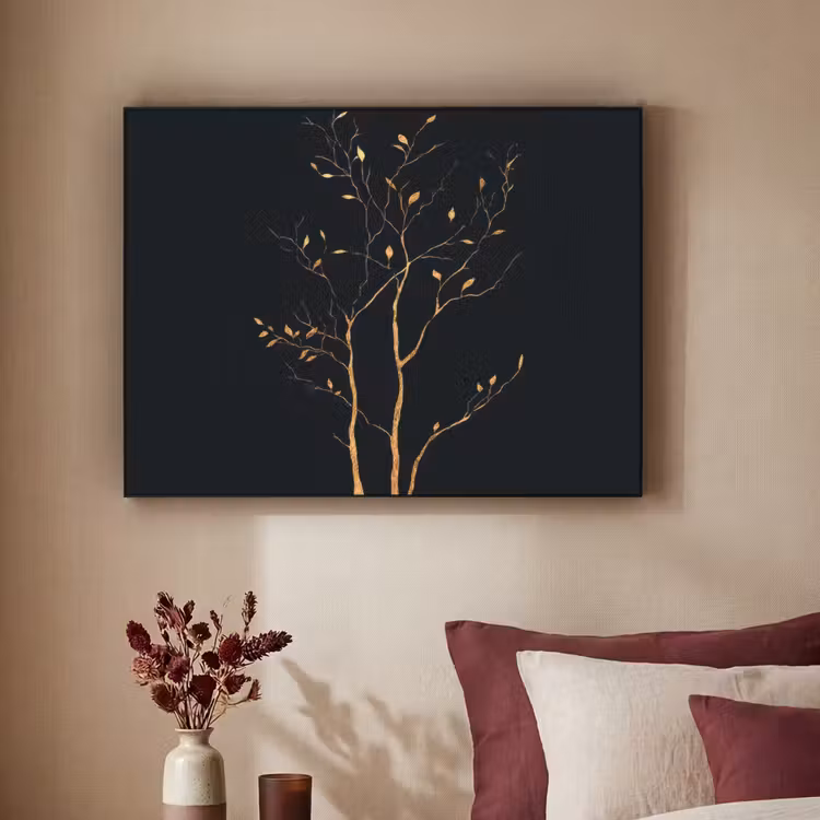 Art Frame - Takken - Blaadjes - Zwart — 2