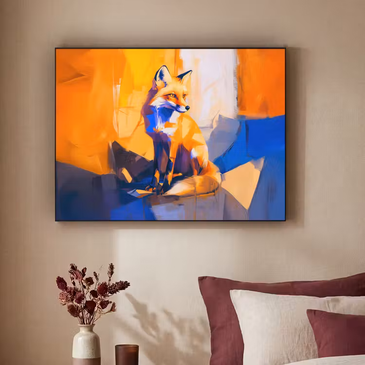 Art Frame - Vos - Oranje - Vormen - Abstract — 2