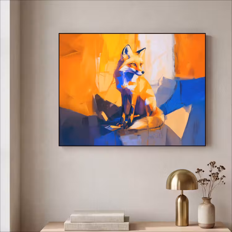 Art Frame - Vos - Oranje - Vormen - Abstract — 3