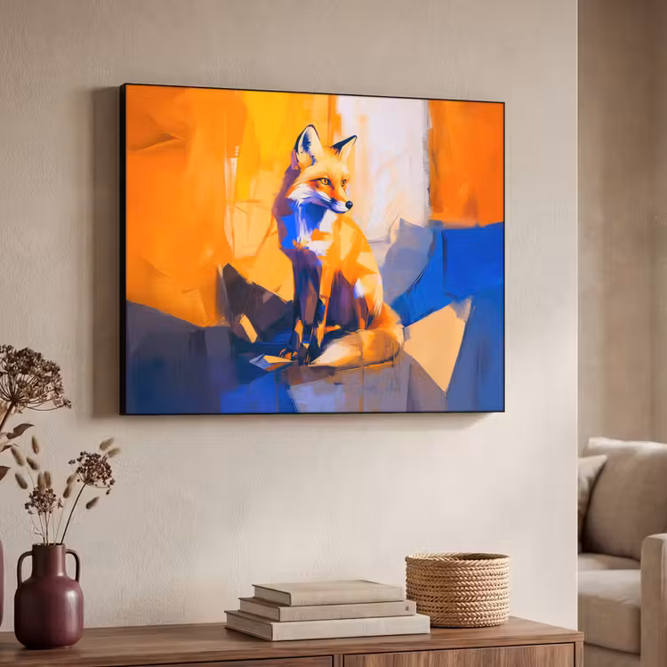 Art Frame - Vos - Oranje - Vormen - Abstract — 4