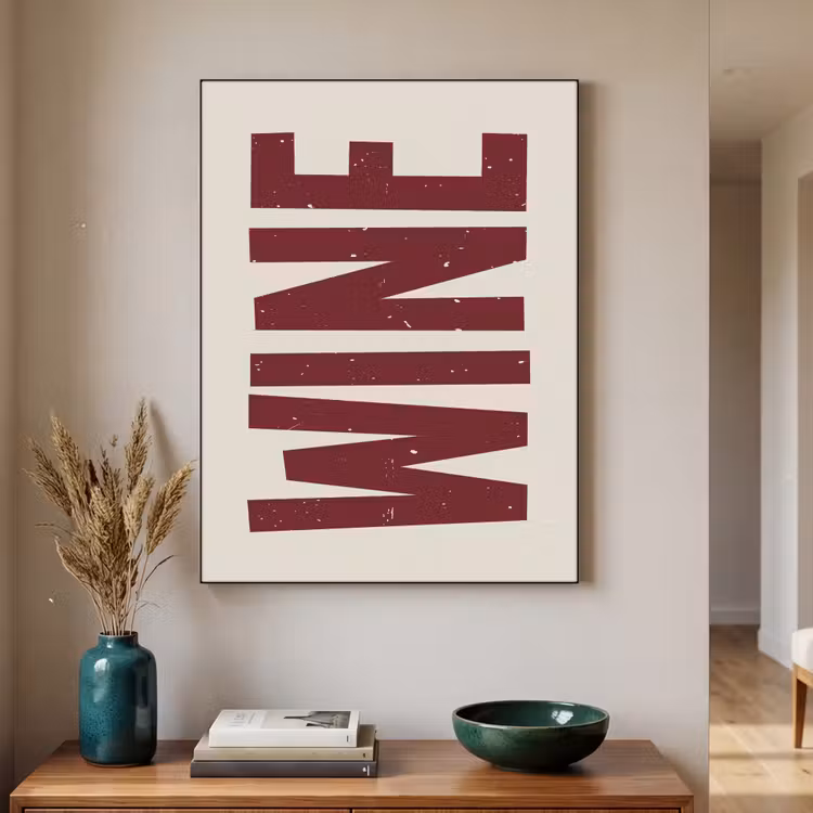 Art Frame - Wine - Red - Decoratie - Japandi — 2