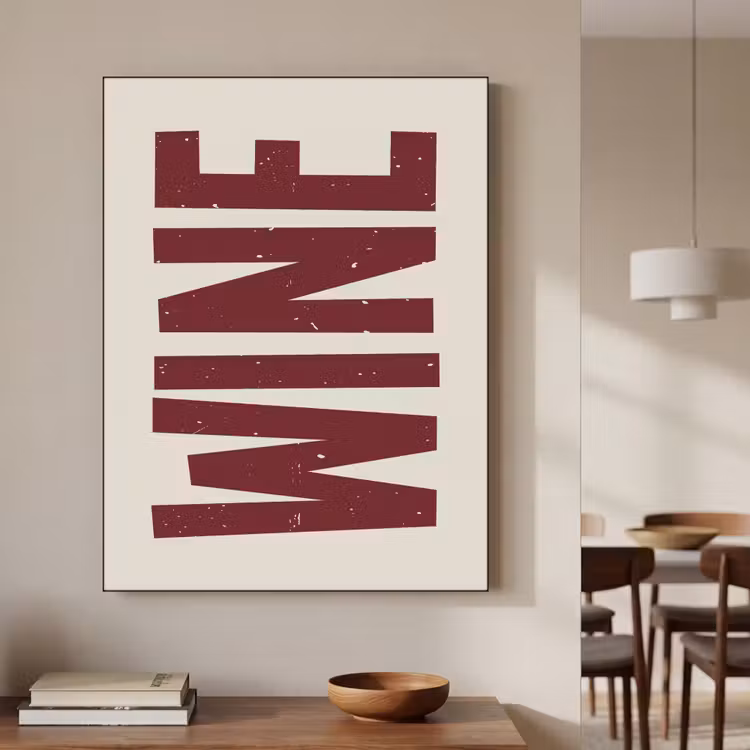 Art Frame - Wine - Red - Decoratie - Japandi — 4