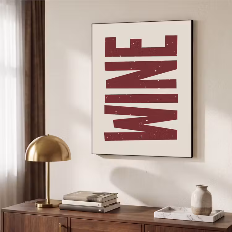 Art Frame - Wine - Red - Decoratie - Japandi — 6
