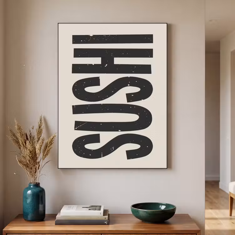 Art Frame - Zwart - Sushi - Japandi - Vintage — 2