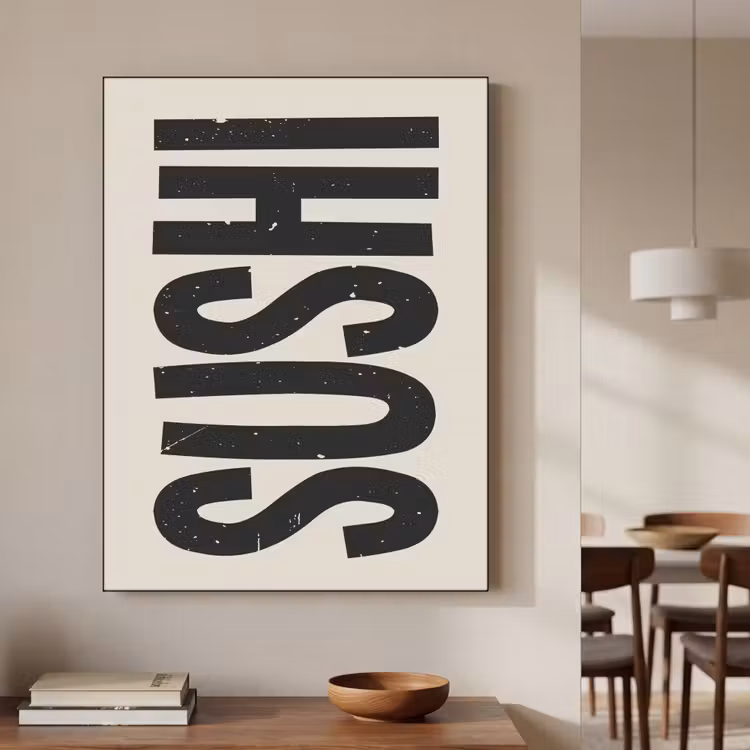 Art Frame - Zwart - Sushi - Japandi - Vintage — 5