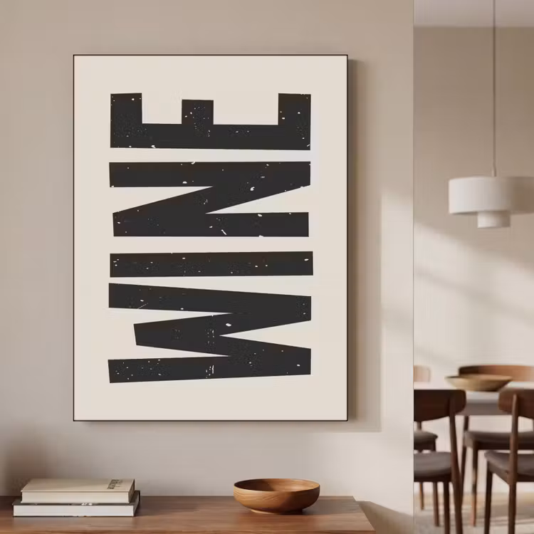 Art Frame - Zwart - Wijn - Decoratie - Vintage — 4
