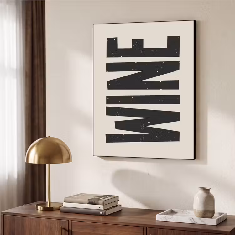 Art Frame - Zwart - Wijn - Decoratie - Vintage — 7