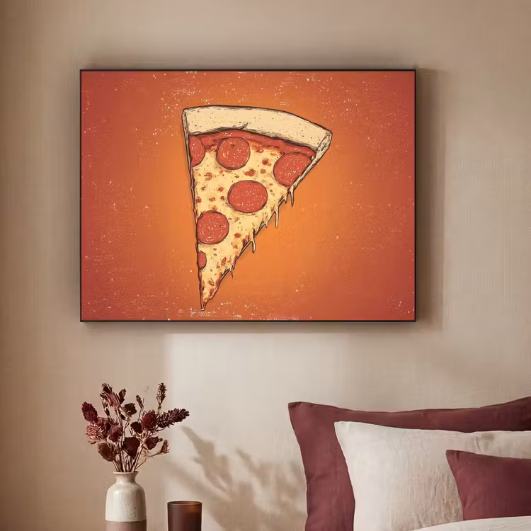 Art Frame - Pizza - Kaas - Rood - Pepperoni — 2