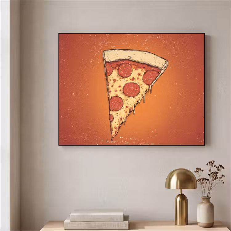 Art Frame - Pizza - Kaas - Rood - Pepperoni — 3