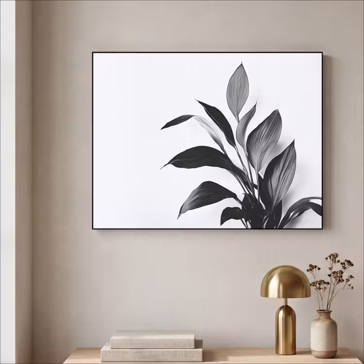 Art Frame - Plant - Bladeren - Minimalistisch - Zwart — 3