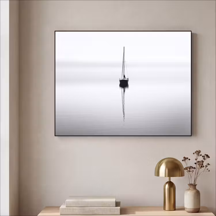 Art Frame - Zeilboot - Zwart - Water - Silhouet — 3