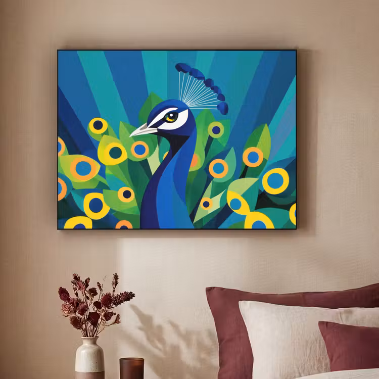 Art Frame - Pauw - Cirkels - Blauw — 2