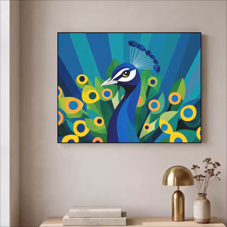 Art Frame - Pauw - Cirkels - Blauw — 3