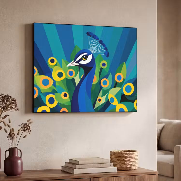 Art Frame - Pauw - Cirkels - Blauw — 4