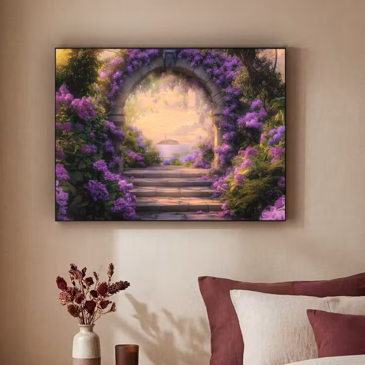 Art Frame - Poort - Paars - Bloemen — 2