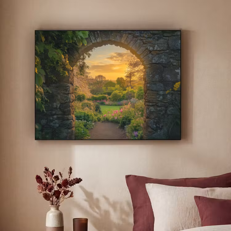 Art Frame - Poort - Planten - Zonsondergang — 2