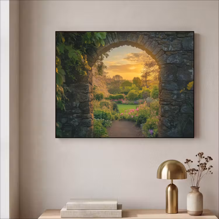 Art Frame - Poort - Planten - Zonsondergang — 3