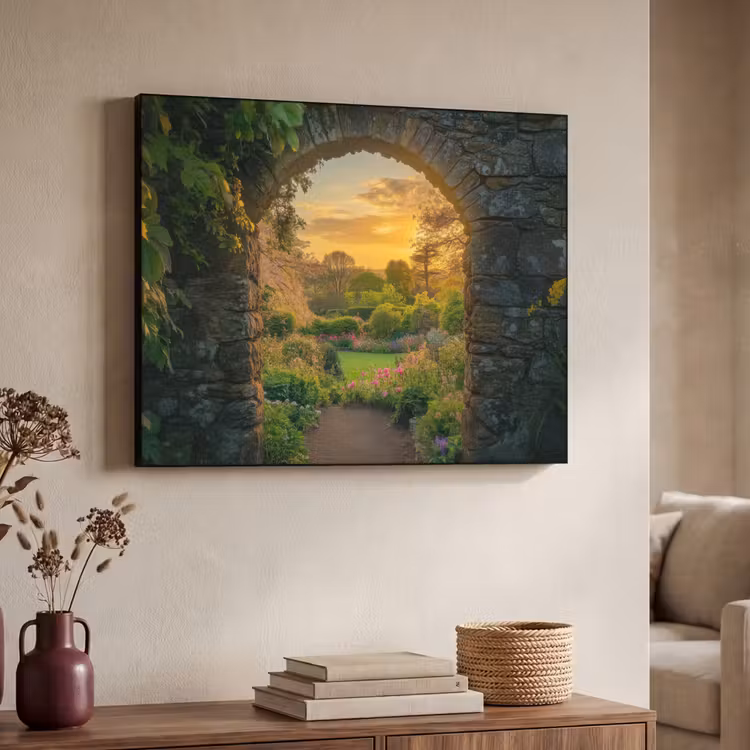 Art Frame - Poort - Planten - Zonsondergang — 4
