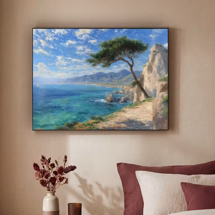 Art Frame - Rotsen - Kustlijn - Boom - Bergen — 2