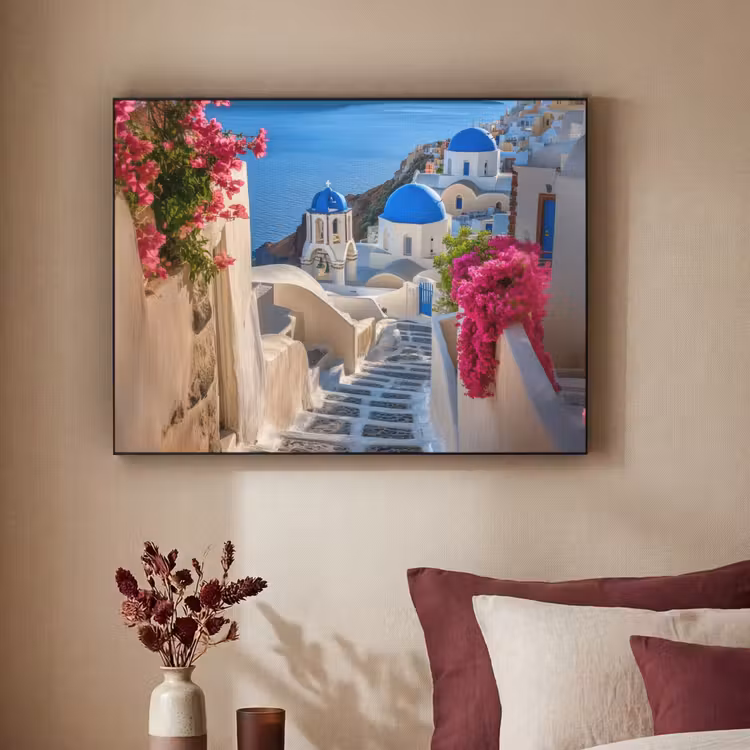 Art Frame - Santorini - Bloemen - Griekenland — 2