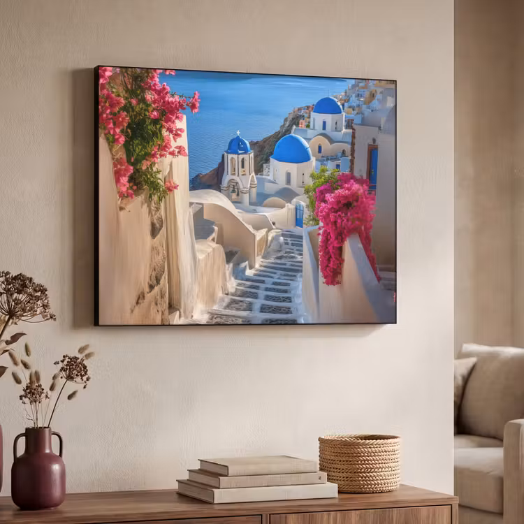Art Frame - Santorini - Bloemen - Griekenland — 4