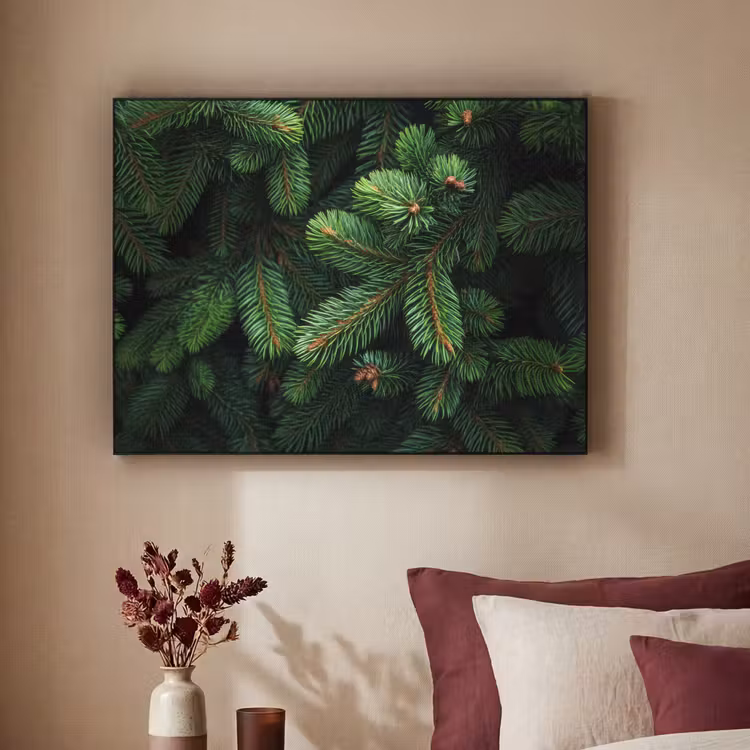 Art Frame - Sparrentakken - Knoppen - Naalden - Groen — 2