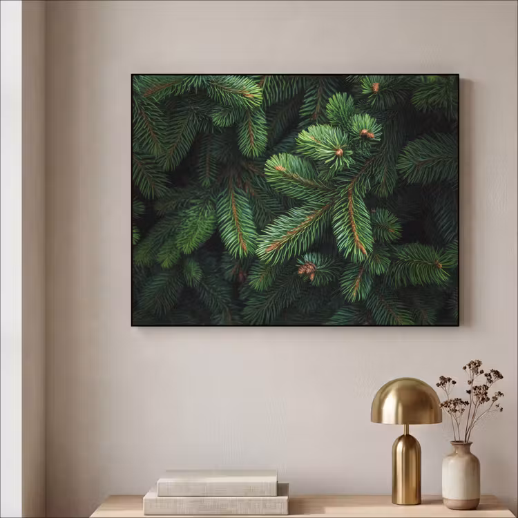 Art Frame - Sparrentakken - Knoppen - Naalden - Groen — 3