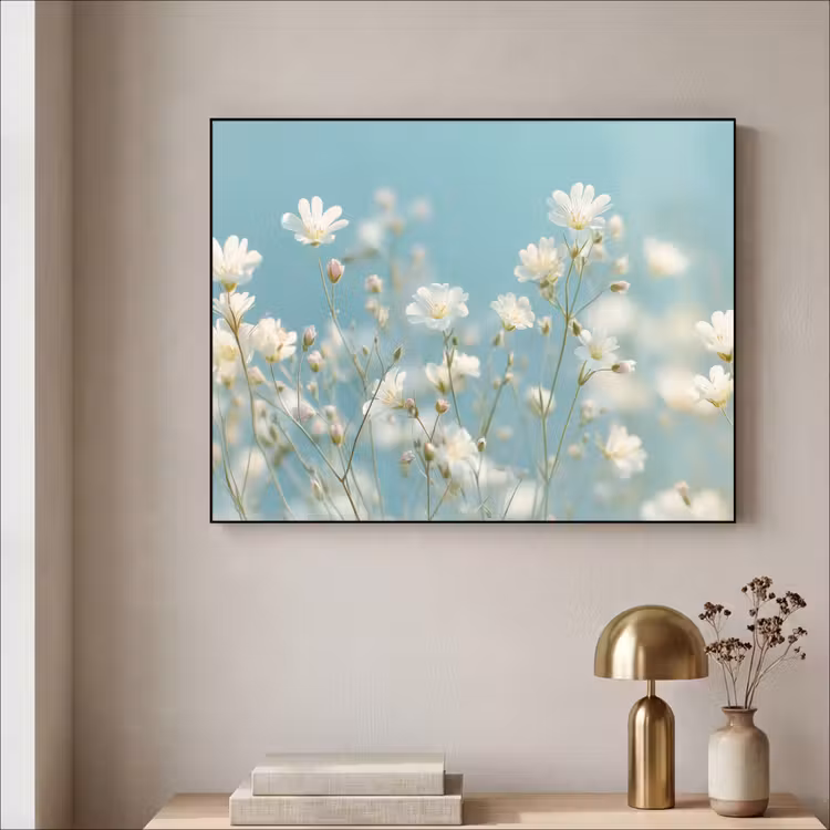 Art Frame - Stengels - Bloemen - Lucht - Wit — 3