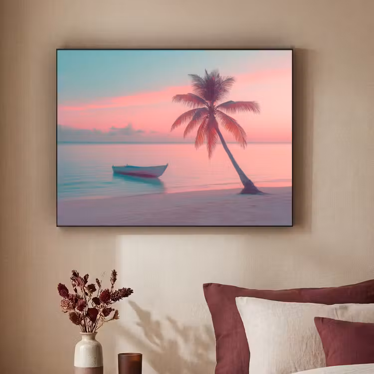 Art Frame - Zee - Boot - Zonsondergang — 2
