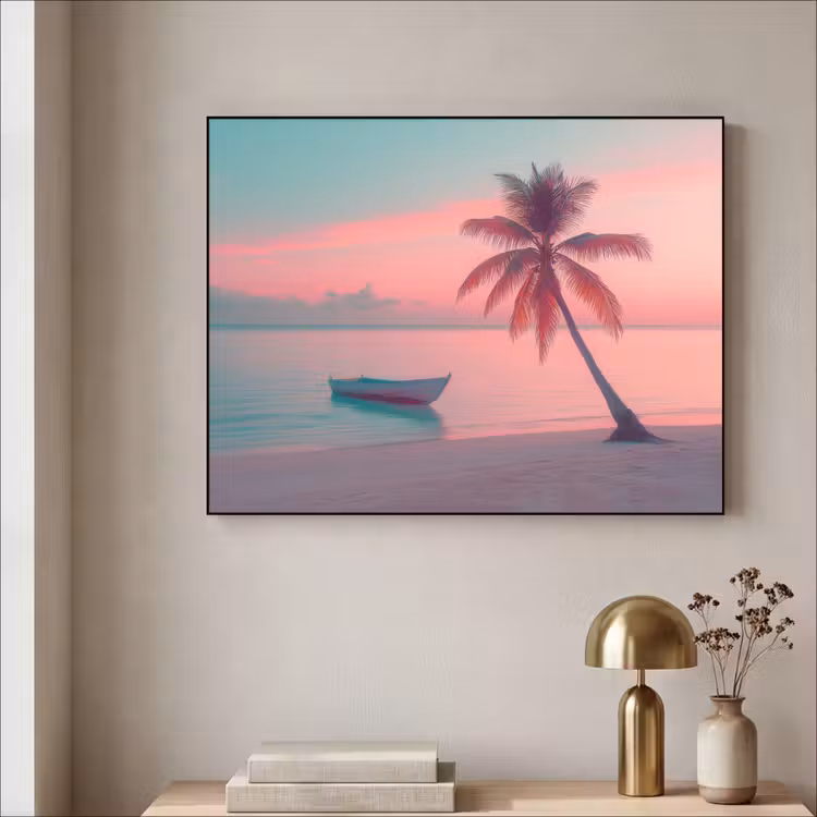 Art Frame - Zee - Boot - Zonsondergang — 3