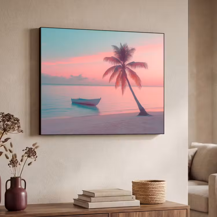 Art Frame - Zee - Boot - Zonsondergang — 4