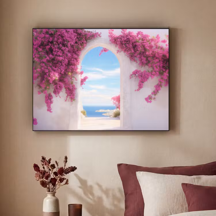 Art Frame - Zee - Roze - Bloemen - Poort — 2