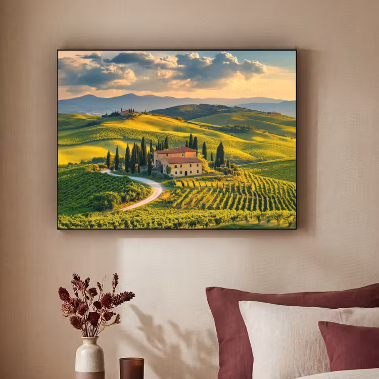 Art Frame - Toscane - Landschap - Wijngaarden — 2