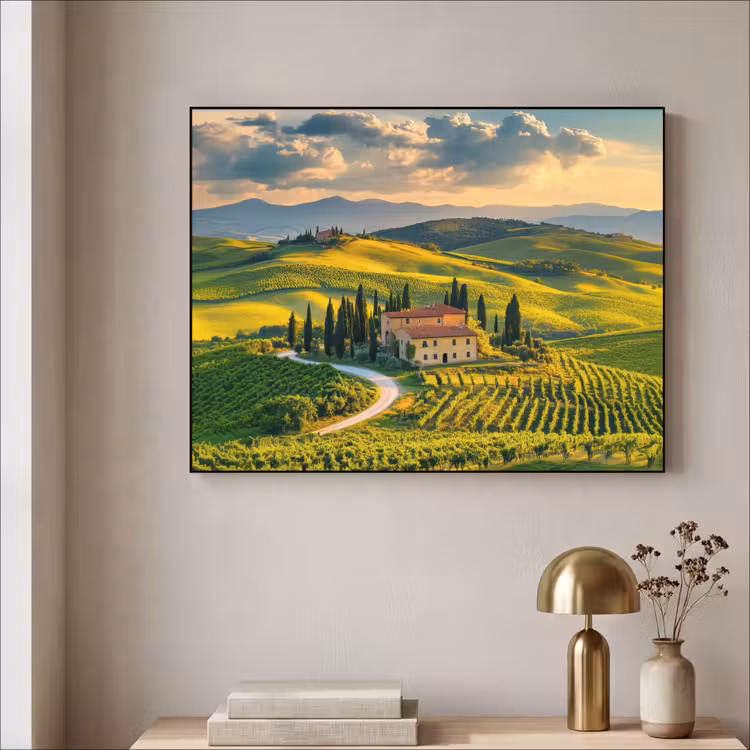 Art Frame - Toscane - Landschap - Wijngaarden — 3