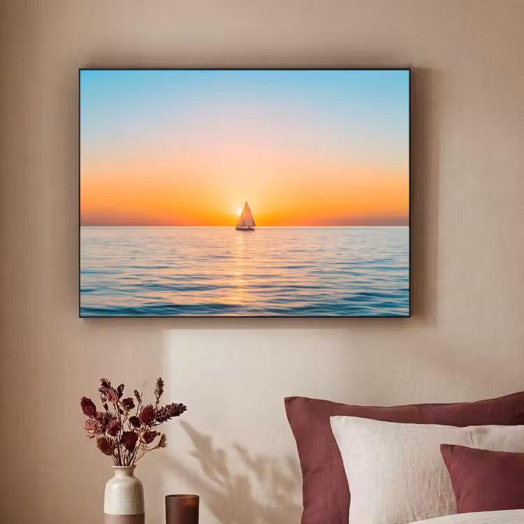 Art Frame - Zee - Zeilboot - Zonsondergang — 2