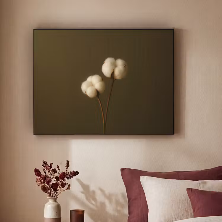 Art Frame - Takken - Katoen - Wit - Bollen — 2