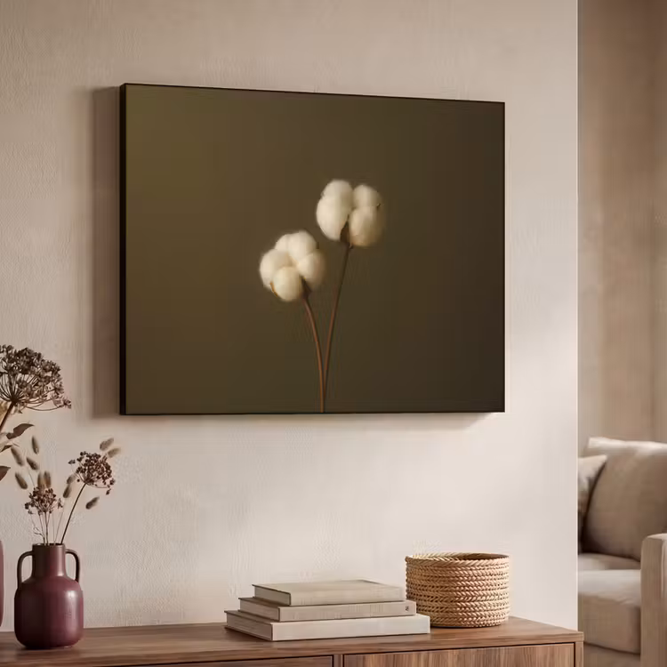 Art Frame - Takken - Katoen - Wit - Bollen — 4